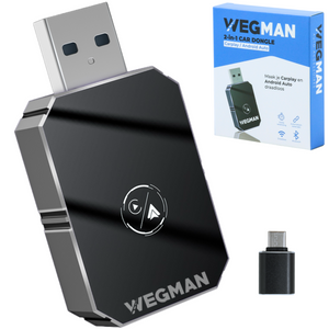 Wegman draadloze CarPlay en Android Auto dongle voor naadloze smartphone-integratie in de auto
