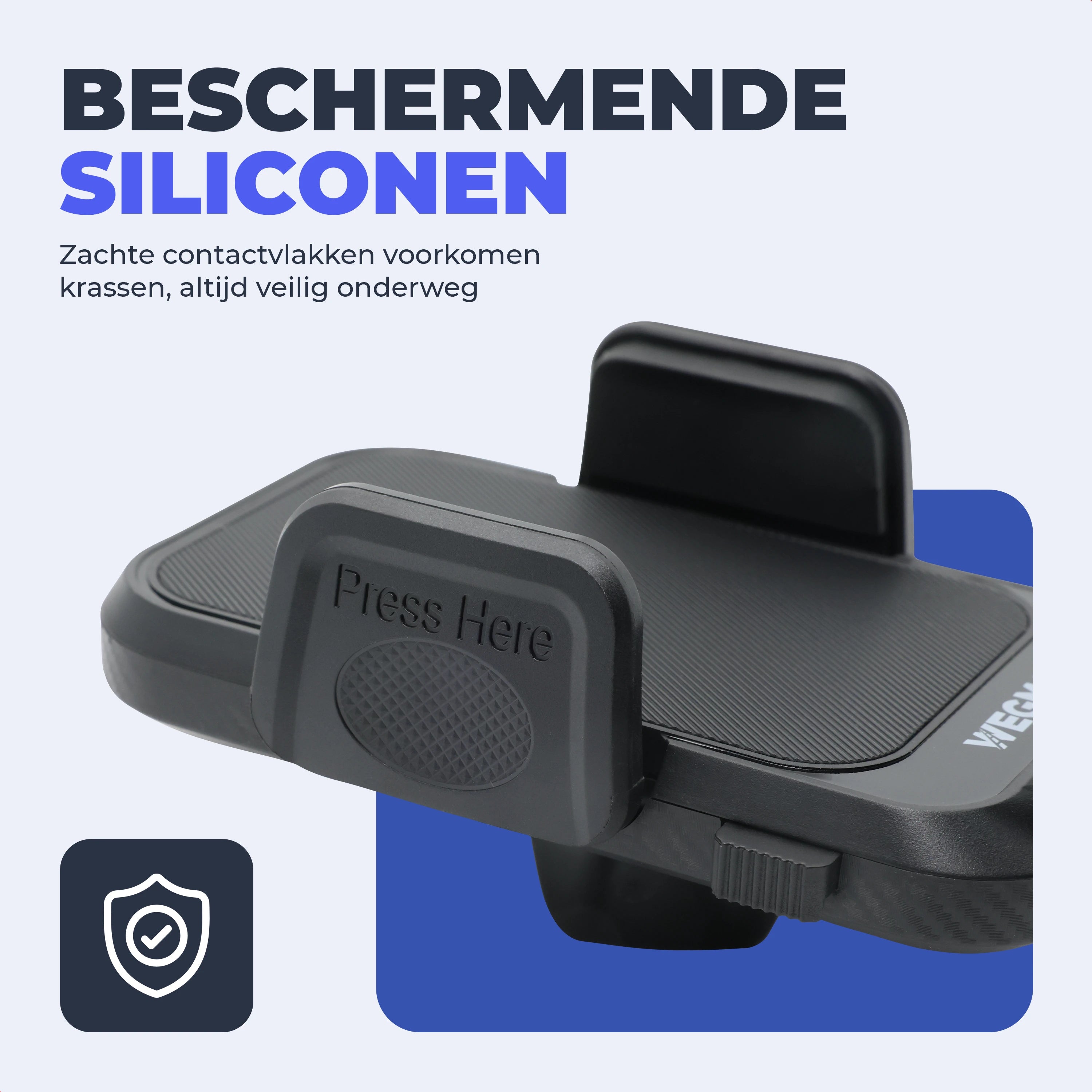 Beschermende siliconen klemmen Wegman telefoonhouder ventilatierooster voorkomen krassen